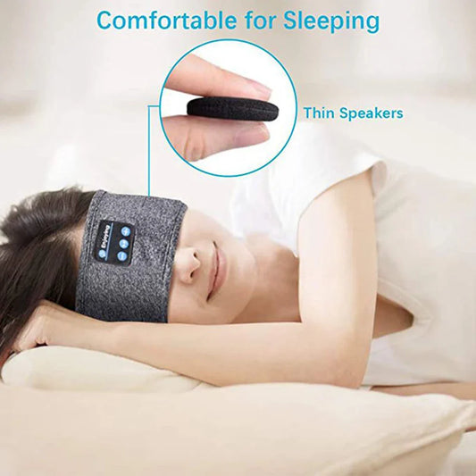 "LIFE DESIRE" Bluetooth-Compatible Sport Headband Earphones with Music Playback and Sleep Mask Functionality